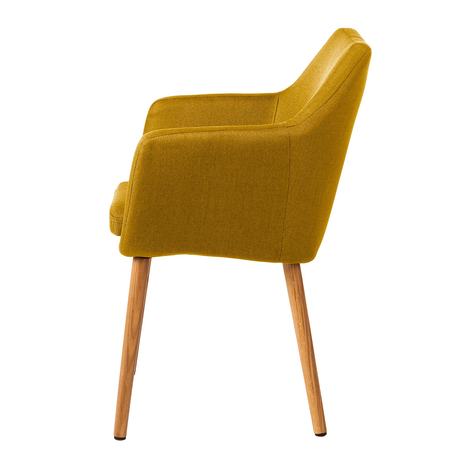 Mørteens Chaises à accoudoirs Nicholas - Tissu Cors: Jaune curry - Lot de 2 6 Mørteens Chaises à accoudoirs Nicholas - Tissu Cors: Jaune curry - Lot de 2 – Image 4