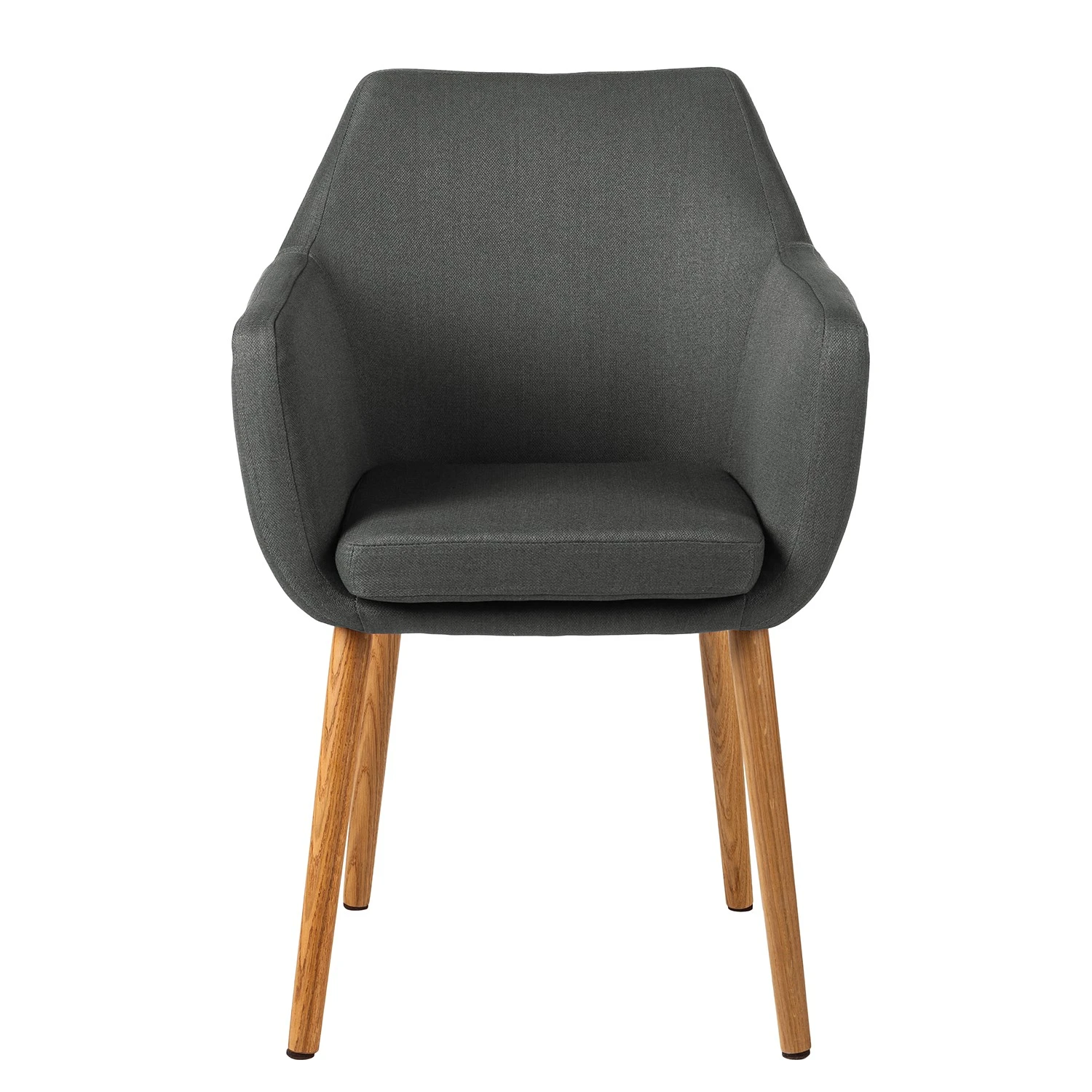 Mørteens Chaises à accoudoirs Nicholas - Tissu Cors: Gris foncé - Lot de 2 5 Mørteens Chaises à accoudoirs Nicholas - Tissu Cors: Gris foncé - Lot de 2 – Image 3