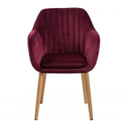 Mørteens Chaises à accoudoirs Tilanda - Tissu / Chêne massif - Velours Kemi: Bordeaux - Lot de 2 8 Mørteens Chaises à accoudoirs Tilanda - Tissu / Chêne massif - Velours Kemi: Bordeaux - Lot de 2 -Chaises Soldes 1000281844 210819 09360200220 DETAILS P000000001000281844