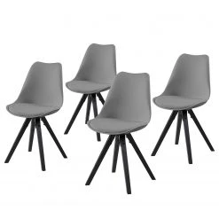 Mørteens Chaises Aledas - Gris - Lot de 4