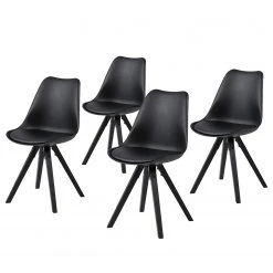 Mørteens Chaises Aledas - Noir - Lot de 4