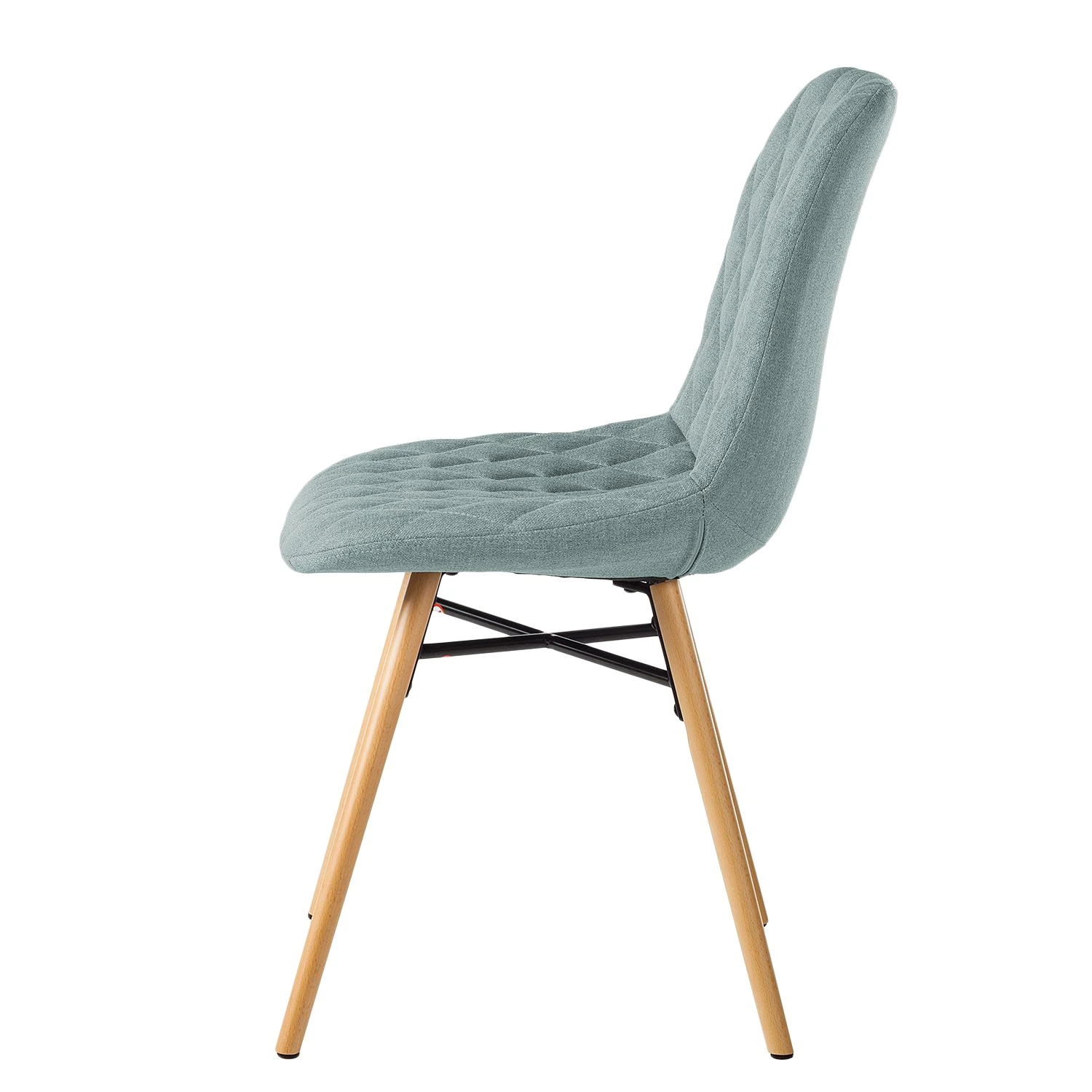 Mørteens Chaises capitonnées Farelas - Tissu Cors: Gris menthe - Lot de 4 6 Mørteens Chaises capitonnées Farelas - Tissu Cors: Gris menthe - Lot de 4 – Image 4