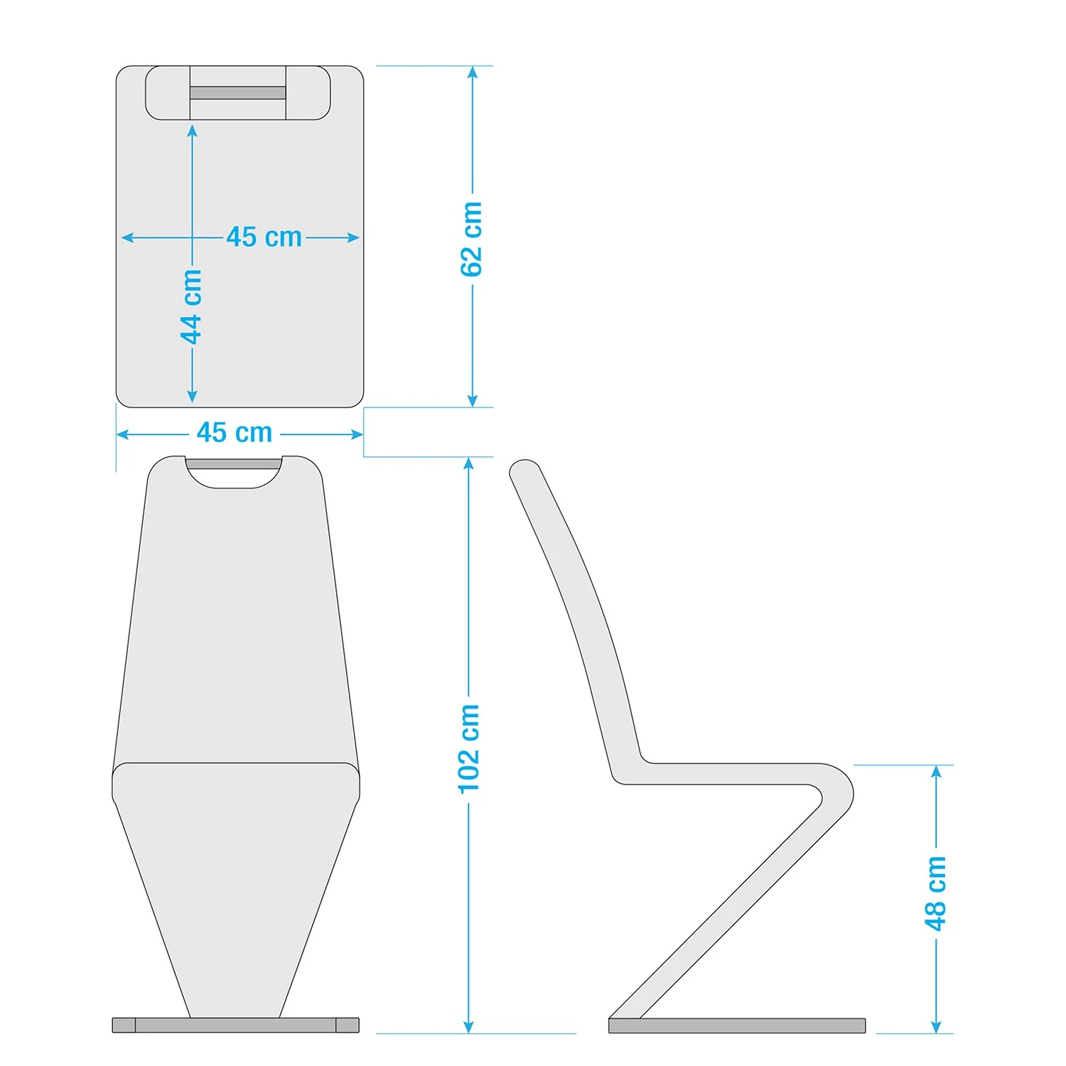 Fredriks Chaise cantilever Amanda I - Lot de 4 16 Fredriks Chaise cantilever Amanda I - Lot de 4 – Image 14