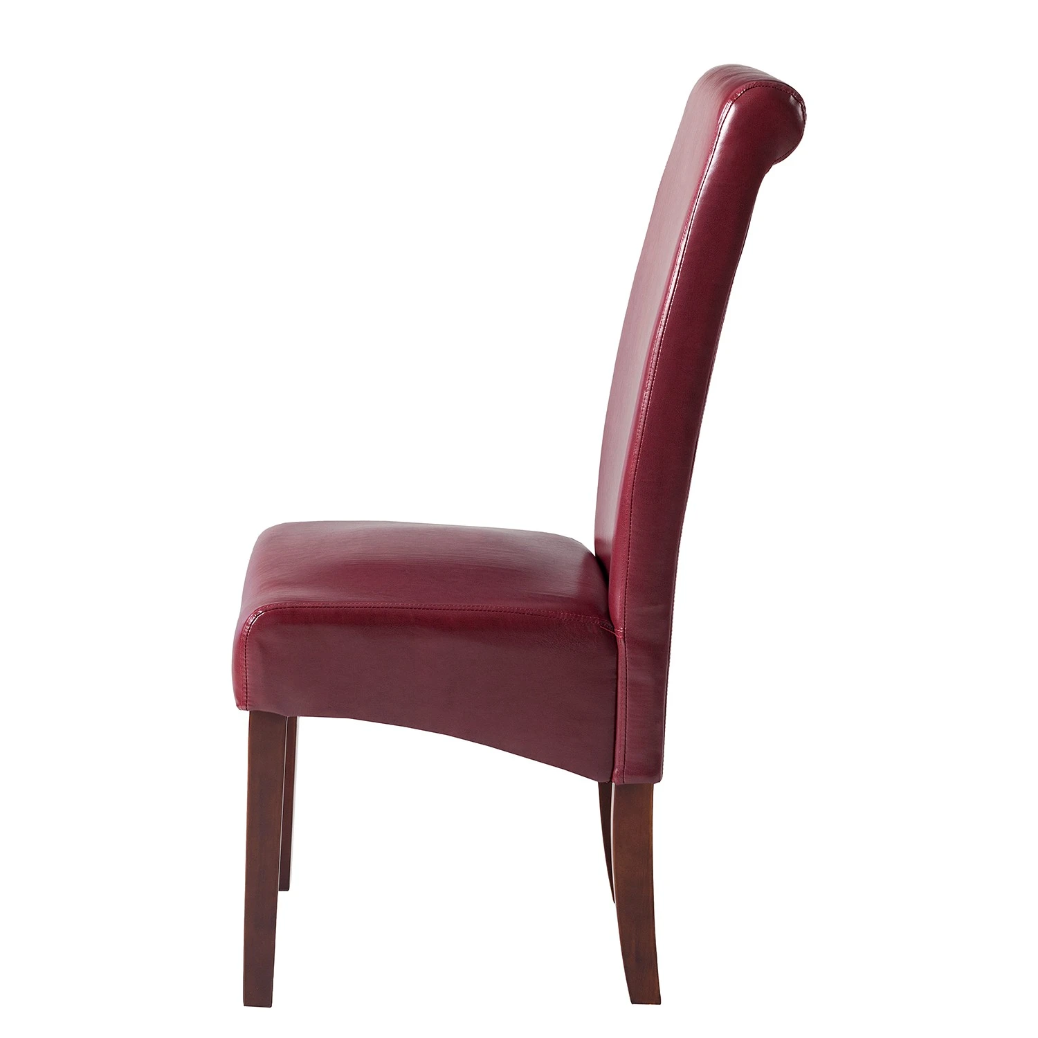 Ars Natura Chaises capitonnées Nello I (lot de 2) - similicuir / Hévéa massif - Marron foncé - Carmin - Lot de 4 6 Ars Natura Chaises capitonnées Nello I (lot de 2) - similicuir / Hévéa massif - Marron foncé - Carmin - Lot de 4 – Image 4