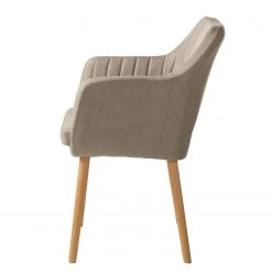 Mørteens Chaise à accoudoirs Leedy I - Tissu Zea: Beige - Lot de 2 -Chaises Soldes 1000284185 210823 08534300004 DETAILS P000000001000284185
