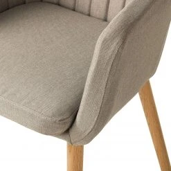 Mørteens Chaise à accoudoirs Leedy I - Tissu Zea: Beige - Lot de 2 -Chaises Soldes 1000284185 210823 08534300008 DETAILS P000000001000284185