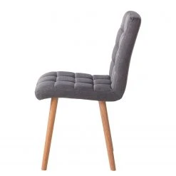 Mørteens Chaise capitonnée Doskie I - Tissu Zea: Gris foncé - Lot de 4 -Chaises Soldes 1000284200 210823 08535200187 DETAILS P000000001000284200