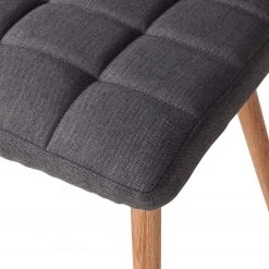 Mørteens Chaise capitonnée Doskie I - Tissu Zea: Gris foncé - Lot de 4 -Chaises Soldes 1000284200 210823 08535200191 DETAILS P000000001000284200