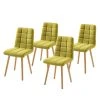 Mørteens Chaise capitonnée Doskie II - Lin / Chêne massif - Citron vert - Lot de 4 1 Mørteens Chaise capitonnée Doskie II - Lin / Chêne massif - Citron vert - Lot de 4 -Chaises Soldes 1000284205 210823 08535500234 IMAGE P000000001000284205
