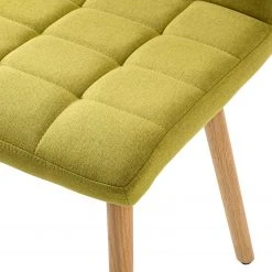 Mørteens Chaise capitonnée Doskie II - Lin / Chêne massif - Citron vert - Lot de 4 -Chaises Soldes 1000284205 210823 08535500239 DETAILS P000000001000284205