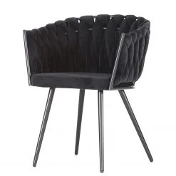 Jack & Alice Chaise Ă accoudoirs Feltham - Noir