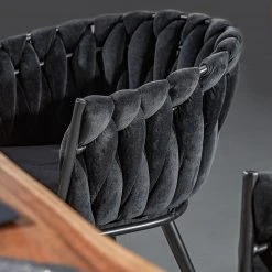 Jack & Alice Chaise à accoudoirs Feltham - Noir -Chaises Soldes 1000284292 210813 06021700015 DETAILS P000000001000284292