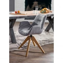 Red Living Chaise capitonnée Wilbur II - Platine -Chaises Soldes 1000284293 220318 021 MOOD DETAILS P000000001000284293 mood