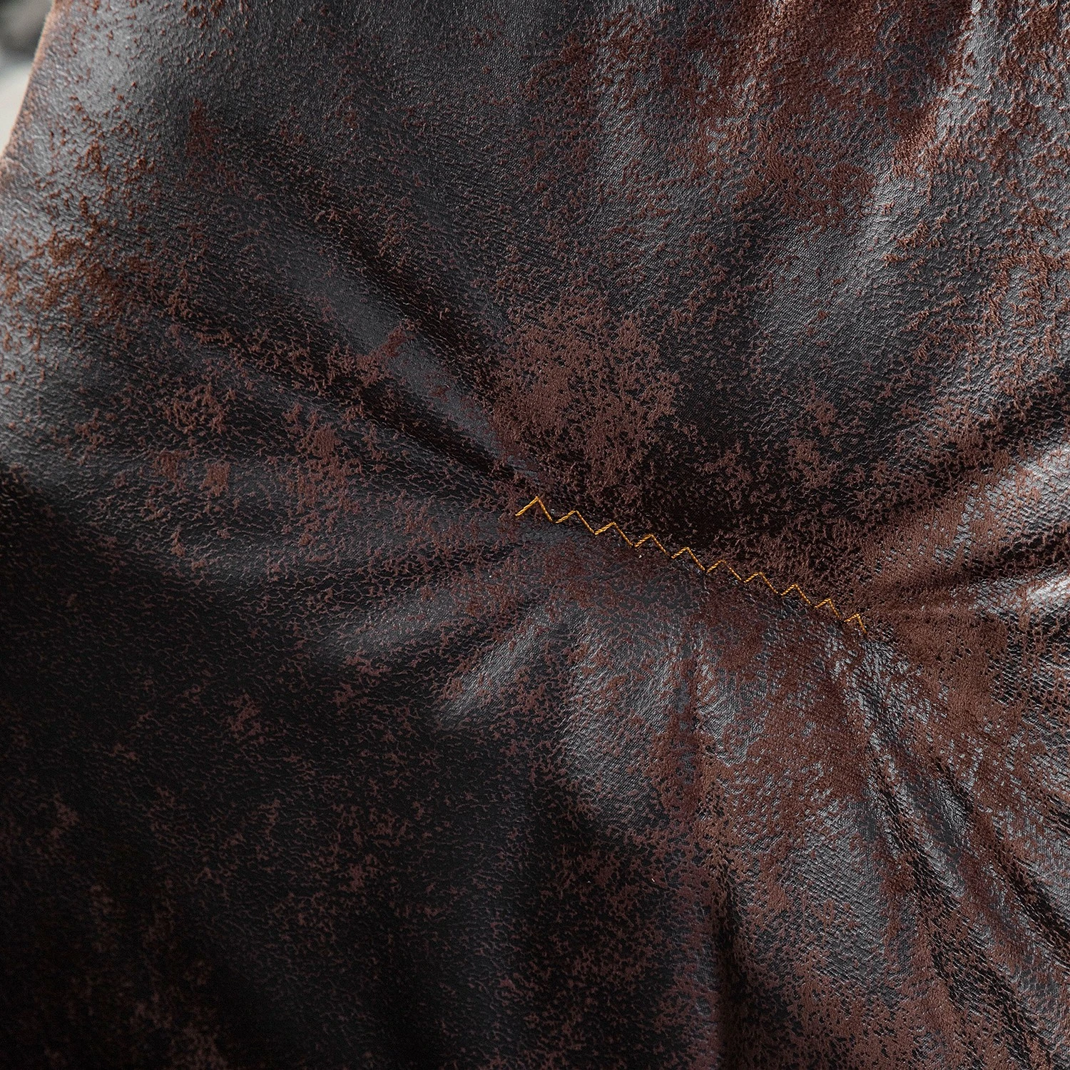 Red Living Chaise capitonnée Wilbur I - Marron vintage 8 Red Living Chaise capitonnée Wilbur I - Marron vintage – Image 6