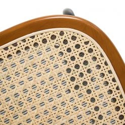 Maison Belfort Chaises Ramona (lot de 2) - Rotin & Hêtre massif / Acier - Beige & Hêtre / Chrome -Chaises Soldes 1000285155 220608 065 DETAILS P000000001000285155