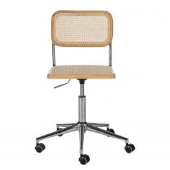 Mørteens Chaise de bureau Ramon - Rotin / Hêtre massif / Acier - Beige / Hêtre / Chrome -Chaises Soldes 1000285156 220524 030 DETAILS P000000001000285156