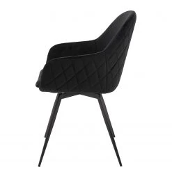 Ars manufacti Chaise à accoudoirs Vander - Tissu / Métal - Noir -Chaises Soldes 1000285183 220817 050 DETAILS P000000001000285183