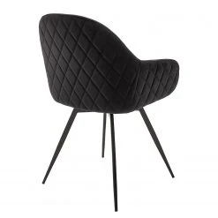 Ars manufacti Chaise à accoudoirs Vander - Tissu / Métal - Noir -Chaises Soldes 1000285183 220817 060 DETAILS P000000001000285183
