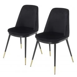 Jack & Alice Chaises Siama (lot de 2) - Noir