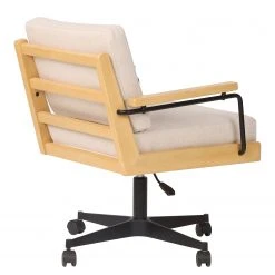 Mørteens Fauteuil de bureau David - Tissu / Chêne massif / Métal - Crème / Chêne / Noir 10 Mørteens Fauteuil de bureau David - Tissu / Chêne massif / Métal - Crème / Chêne / Noir -Chaises Soldes 1000288171 220610 040 DETAILS P000000001000288171