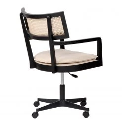 Mørteens Fauteuil de bureau Devon - Tissu / Frêne massif / Rotin - Crème / Frêne noir / Noir 10 Mørteens Fauteuil de bureau Devon - Tissu / Frêne massif / Rotin - Crème / Frêne noir / Noir -Chaises Soldes 1000288194 220610 040 DETAILS P000000001000288194