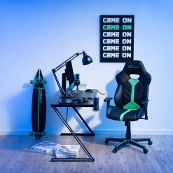 Fredriks Gaming Chair Corner - Noir / Vert -Chaises Soldes 1000297652 211007 08054800171 MOOD DETAILS P000000001000297652 mood