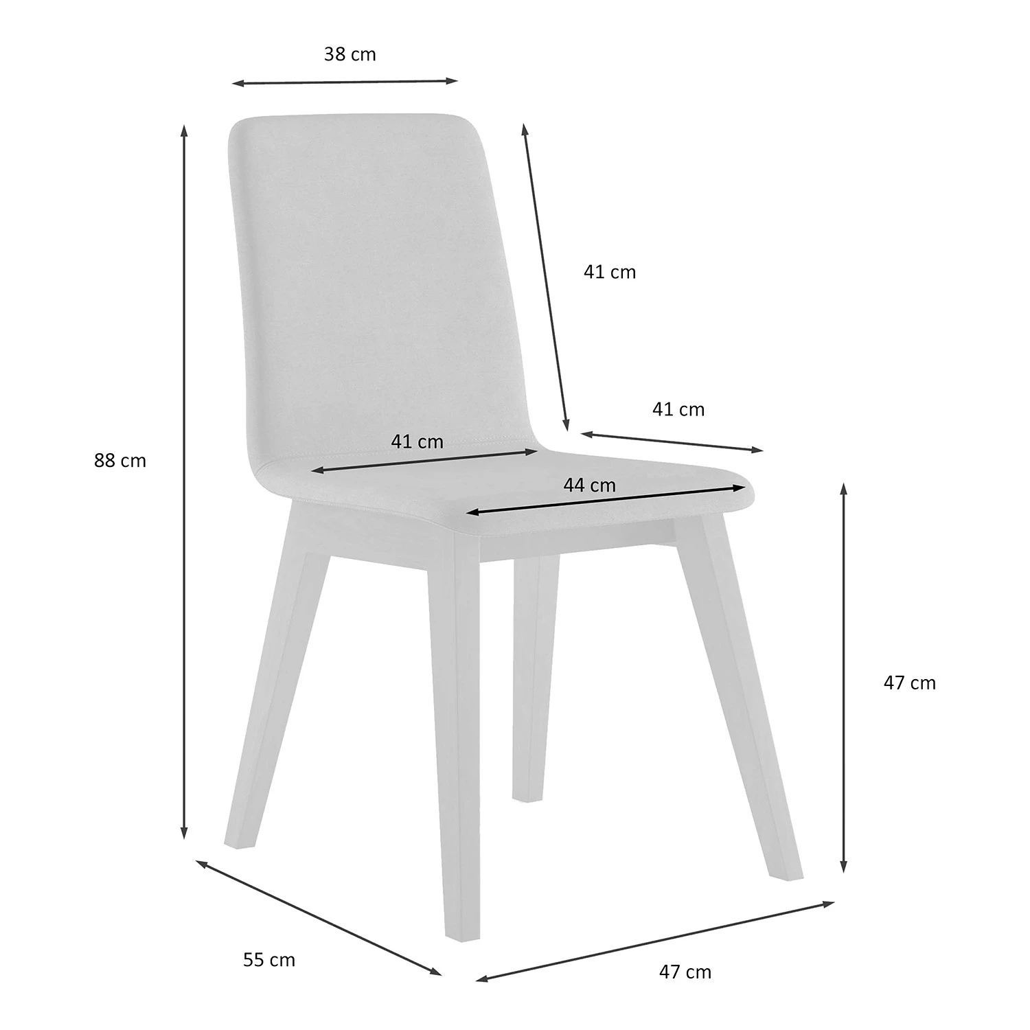 Norrwood Chaises capitonnées Nami (lot de 2) - Vert kiwi - Imitation noyer 11 Norrwood Chaises capitonnées Nami (lot de 2) - Vert kiwi - Imitation noyer – Image 9