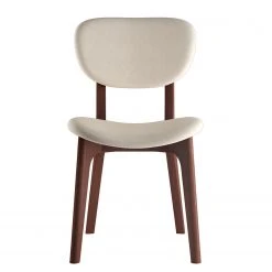 Norrwood Chaises capitonnées Nadir (lot de 2) - Crème - Imitation noyer -Chaises Soldes 1000299039 211019 11164000276 DETAILS P000000001000299039