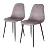 Red Living Chaises Renty II (lot de 2) - Gris - Noir 1 Red Living Chaises Renty II (lot de 2) - Gris - Noir -Chaises Soldes 1000299404 211012 13445500082 IMAGE P000000001000299404