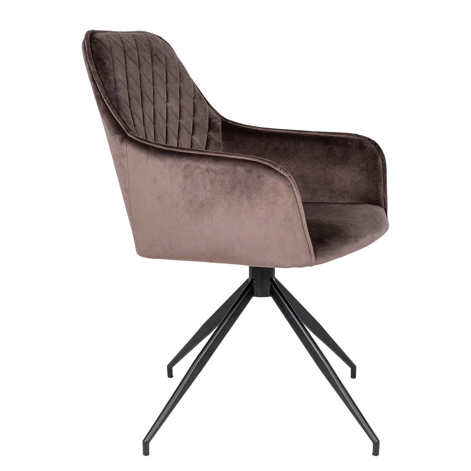 Red Living Chaise à accoudoirs Colachel II - Velours / Acier - Marron / Noir 9 Red Living Chaise à accoudoirs Colachel II - Velours / Acier - Marron / Noir – Image 7