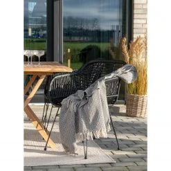 Naturoo Chaises à accoudoirs Corduroy (lot de 2) - (avec coussin d’assise) - Rotin / Métal - Rotin / Noir -Chaises Soldes 1000299408 211012 134455000119 MOOD DETAILS P000000001000299408 mood