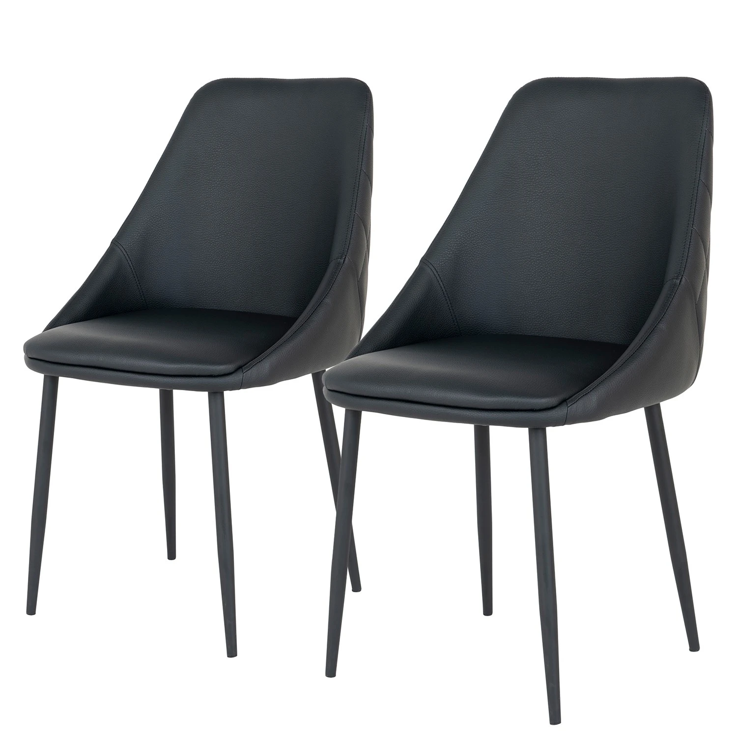 Red Living Chaise à accoudoirs Hackberry (lot de 2) - Noir 3 Red Living Chaise à accoudoirs Hackberry (lot de 2) - Noir