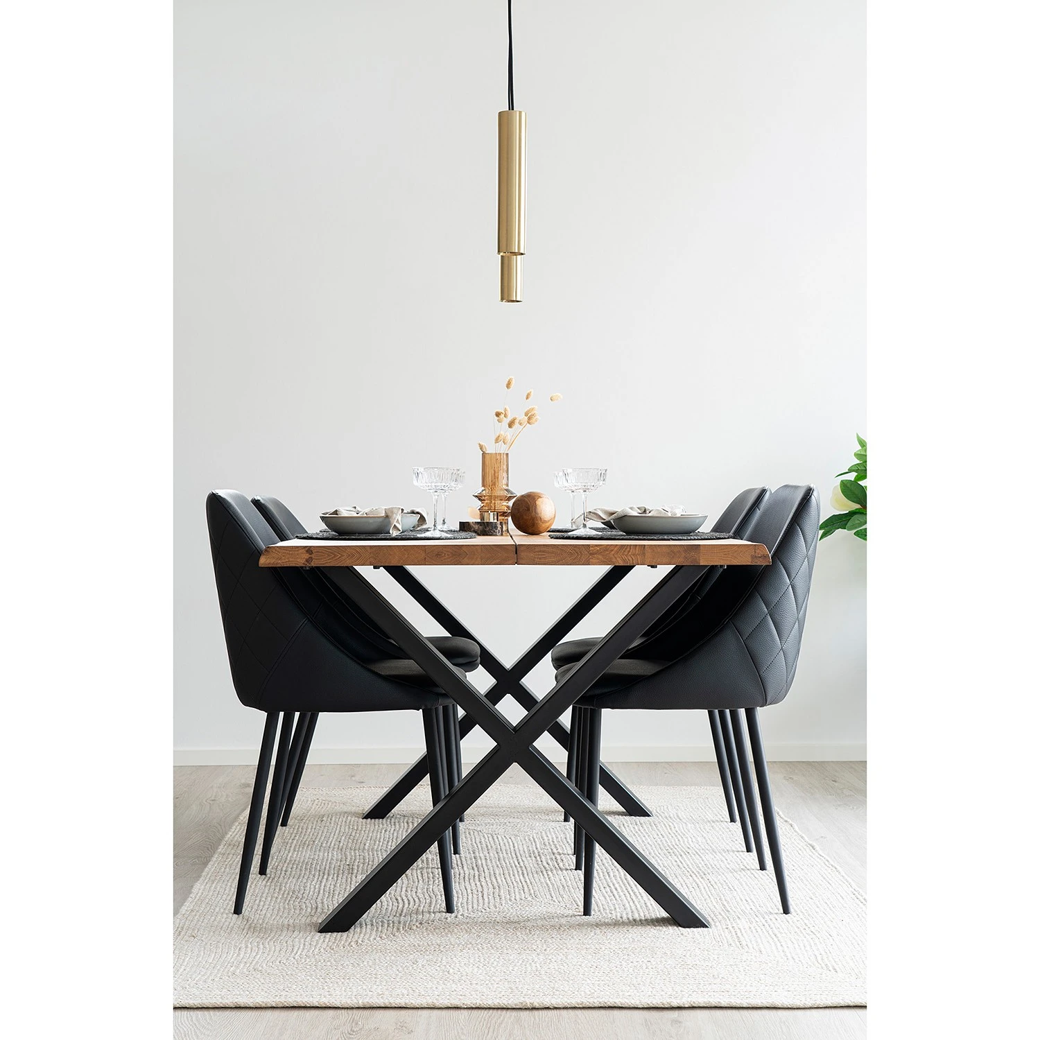 Red Living Chaise à accoudoirs Hackberry (lot de 2) - Noir 6 Red Living Chaise à accoudoirs Hackberry (lot de 2) - Noir – Image 4