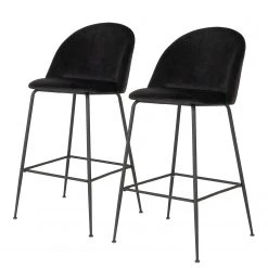 Red Living Chaises de bar Maxou II (lot de 2) - Noir