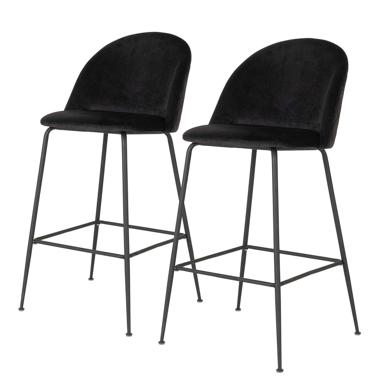 Red Living Chaises de bar Maxou II (lot de 2) - Noir 3 Red Living Chaises de bar Maxou II (lot de 2) - Noir