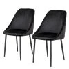 Red Living Chaises capitonnées Halley II (lot de 2) - Noir -Chaises Soldes 1000299421 211012 13445500158 IMAGE P000000001000299421