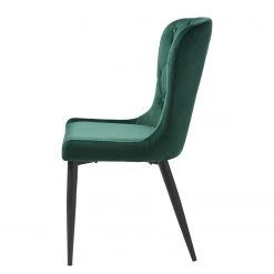 Red Living Chaises capitonnées Kaman (lot de 2) - Velours / Fer - Vert foncé / Noir 18 Red Living Chaises capitonnées Kaman (lot de 2) - Velours / Fer - Vert foncé / Noir -Chaises Soldes 1000303602 211117 16473900097 DETAILS P000000001000303602
