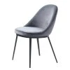 Red Living Chaise Cheia II - Velours / Fer - Gris clair / Noir -Chaises Soldes 1000303609 211117 16474000111 IMAGE P000000001000303609
