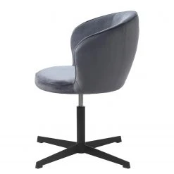 Red Living Chaise pivotante Cheia II - Velours / Fer - Gris / Noir -Chaises Soldes 1000303610 211117 16474000140 DETAILS P000000001000303610