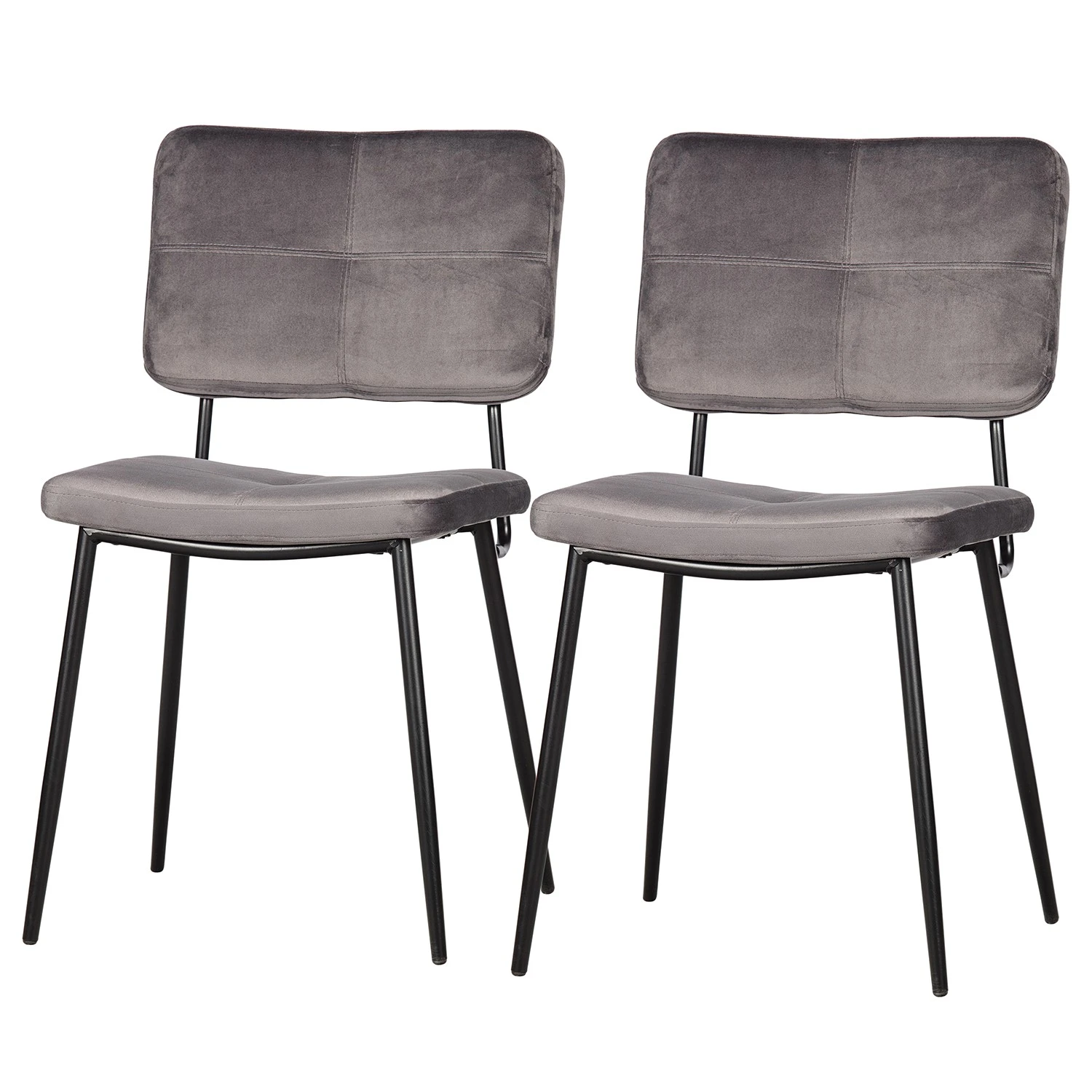 Red Living Chaises Malice (lot de 2) - Gris clair 3 Red Living Chaises Malice (lot de 2) - Gris clair