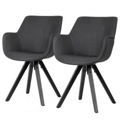 Loftscape Chaises Ă accoudoirs Newport II (2) - Noir