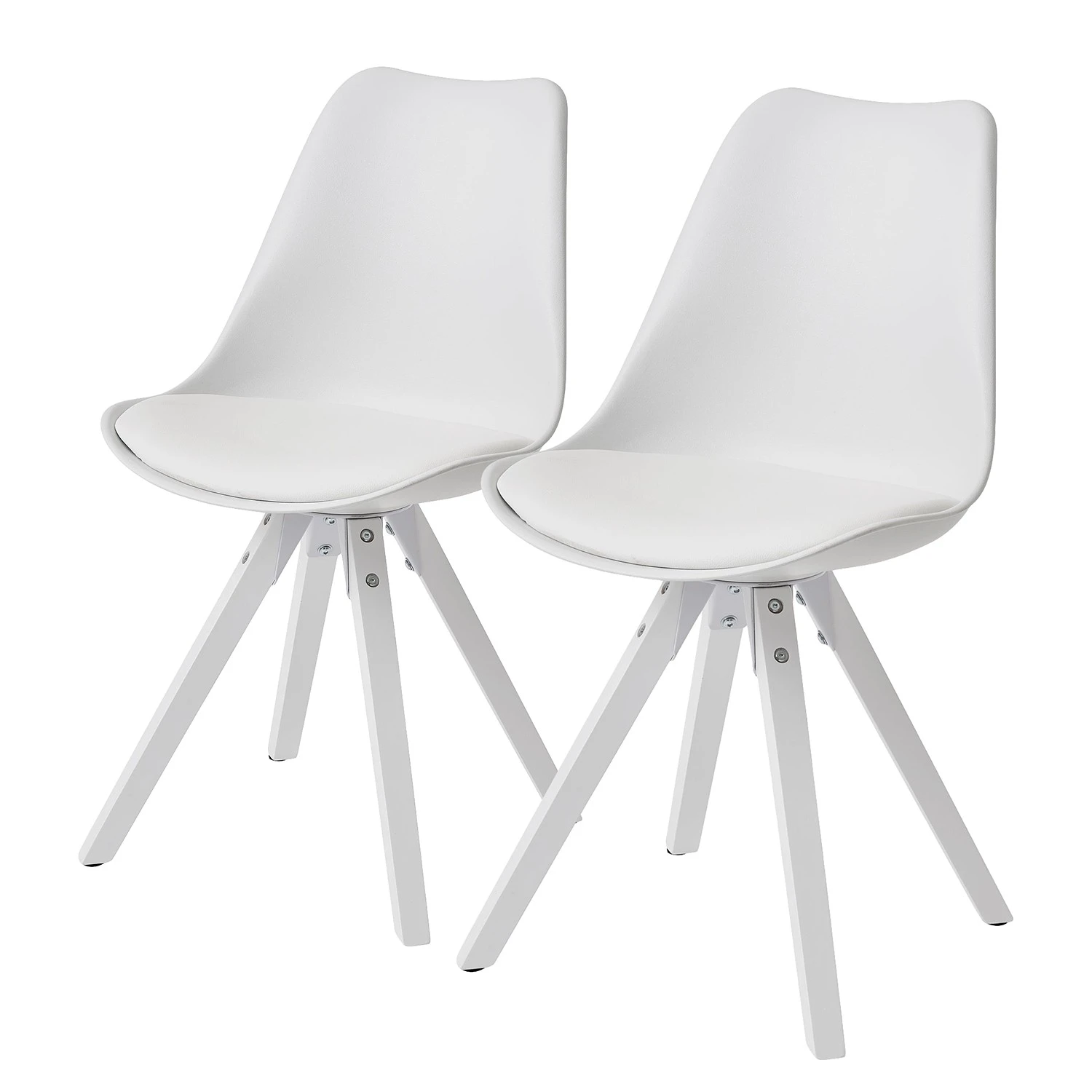 Loftscape Chaises Eichberg (lot de 2) - Blanc 3 Loftscape Chaises Eichberg (lot de 2) - Blanc