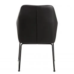 Loftscape Chaise à accoudoirs Fradou III - Imitation cuir / Fer - Noir -Chaises Soldes 1000303936 211103 12152300326 DETAILS P000000001000303936