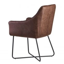 Loftscape Chaise à accoudoirs Giorgino II - Marron foncé vintage -Chaises Soldes 1000303957 211103 12152700459 DETAILS P000000001000303957