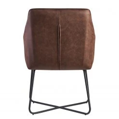 Loftscape Chaise à accoudoirs Giorgino II - Marron foncé vintage -Chaises Soldes 1000303957 211103 12152700461 DETAILS P000000001000303957