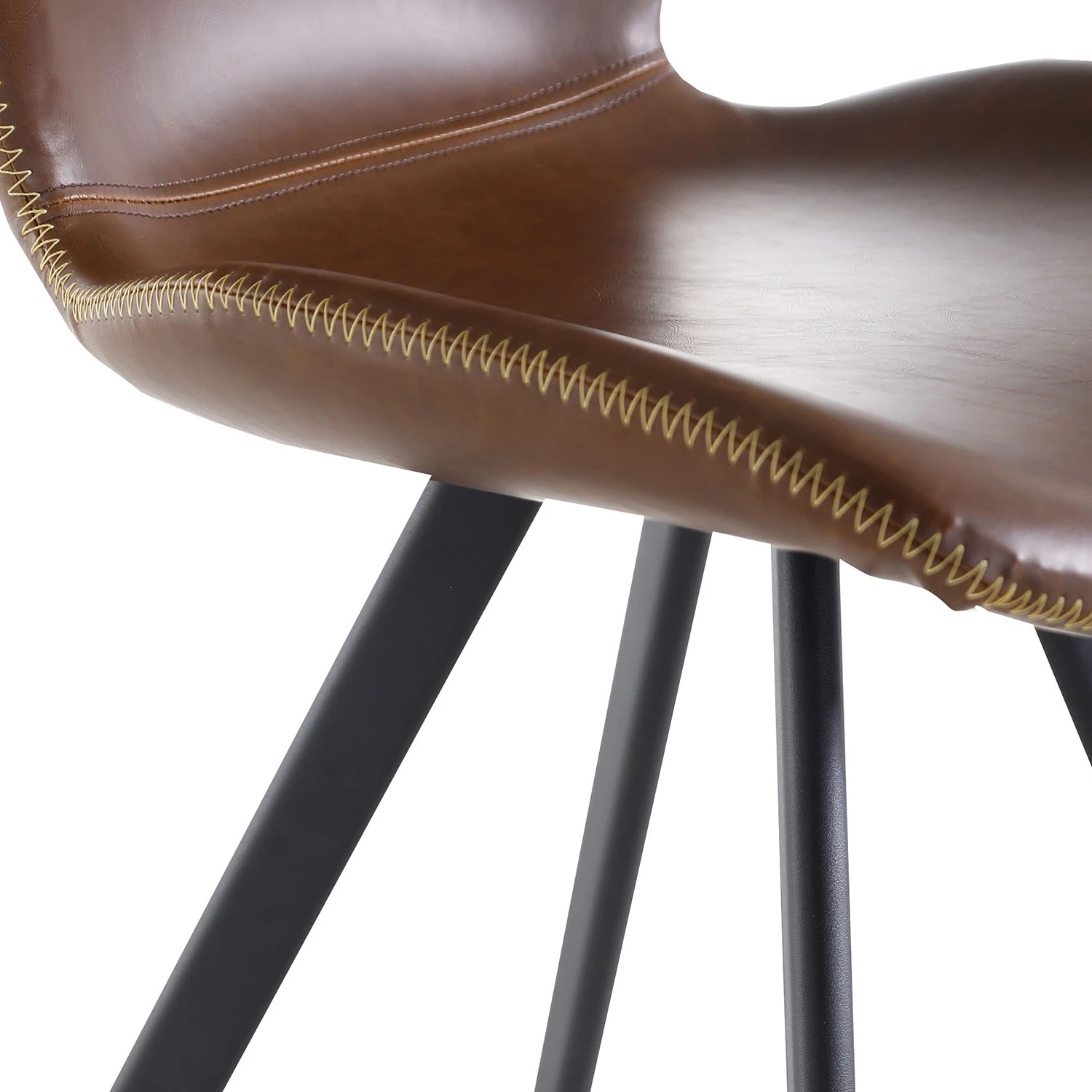 Red Living Chaises Collins (lot de 2) - Marron vintage 11 Red Living Chaises Collins (lot de 2) - Marron vintage – Image 9