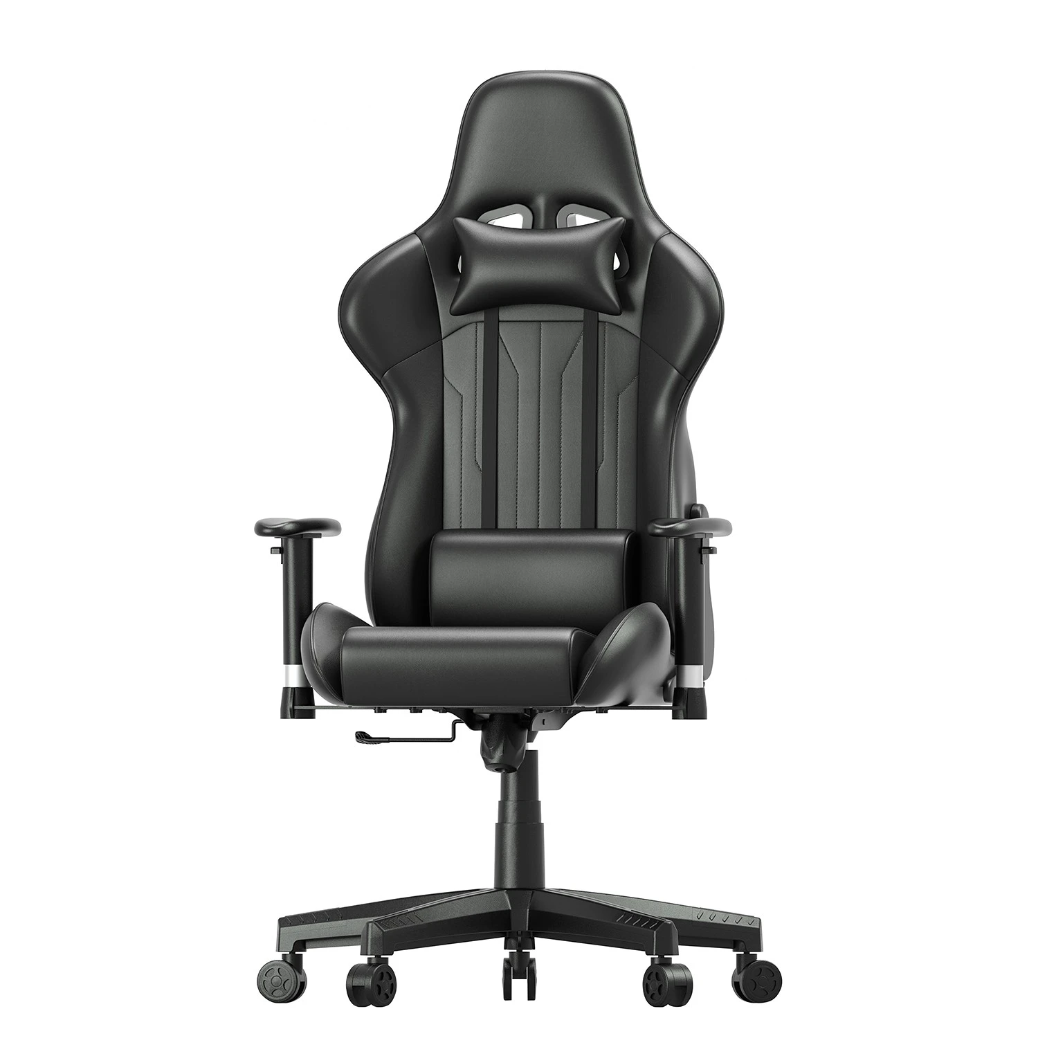 Fredriks Chaise gamer Jason - Imitation cuir / Nylon - Noir 3 Fredriks Chaise gamer Jason - Imitation cuir / Nylon - Noir