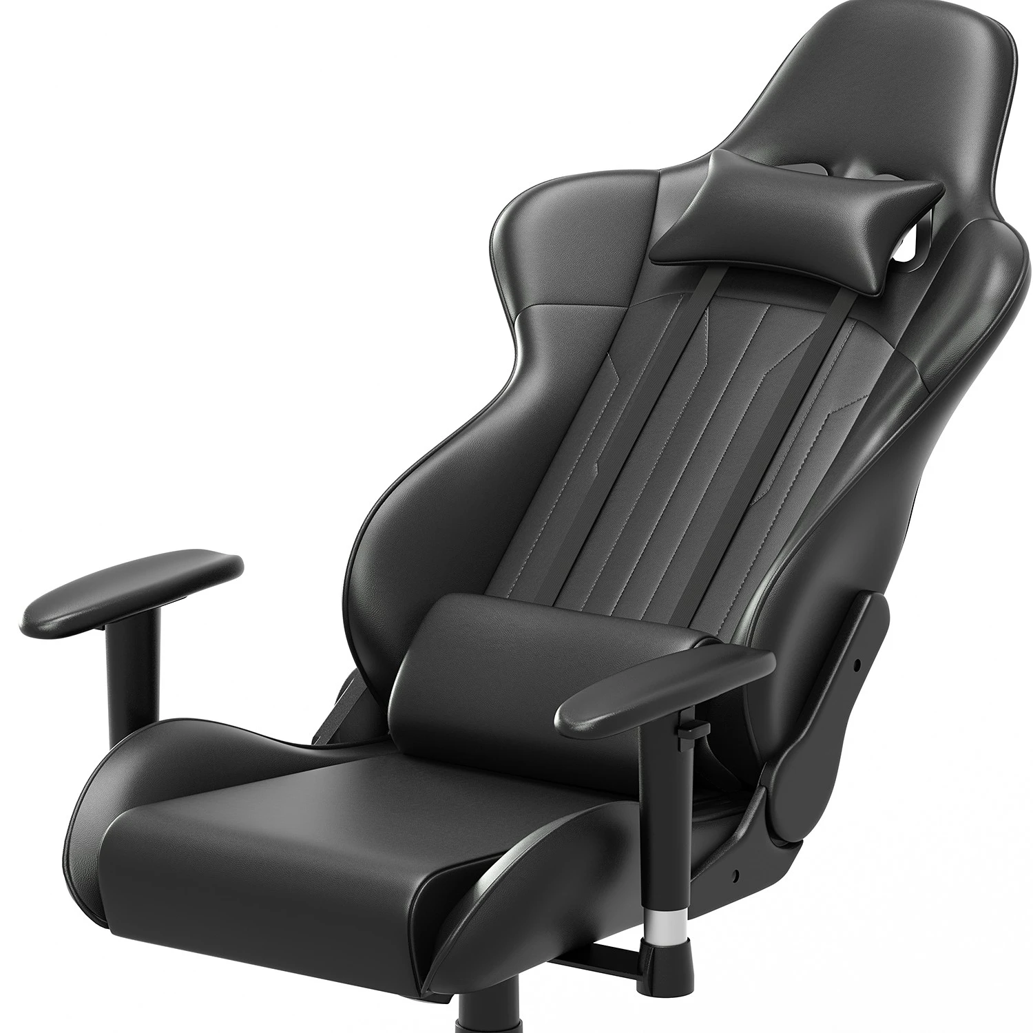 Fredriks Chaise gamer Jason - Imitation cuir / Nylon - Noir 9 Fredriks Chaise gamer Jason - Imitation cuir / Nylon - Noir – Image 7
