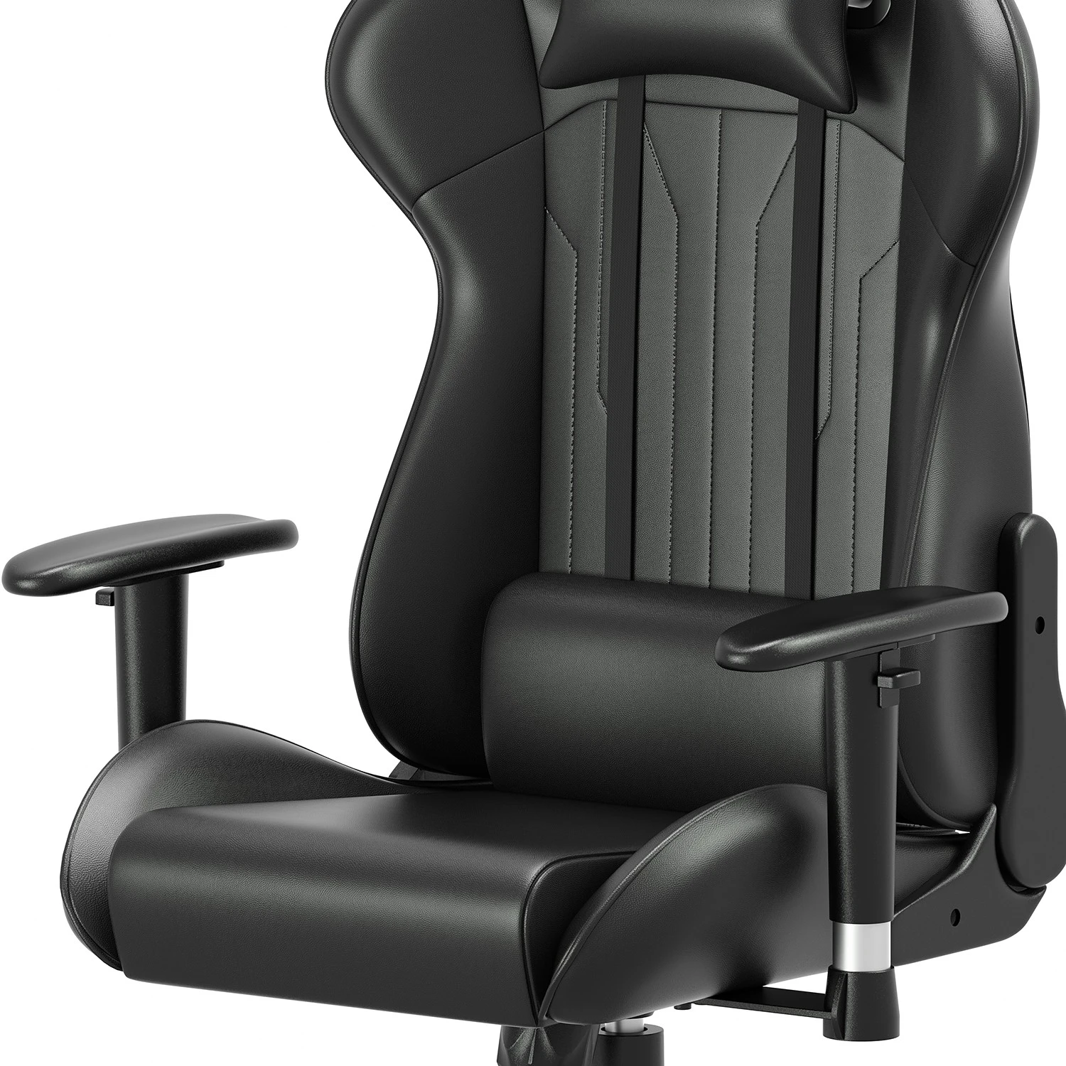 Fredriks Chaise gamer Jason - Imitation cuir / Nylon - Noir 10 Fredriks Chaise gamer Jason - Imitation cuir / Nylon - Noir – Image 8