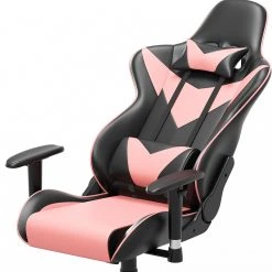 Fredriks Chaise gamer Jasper - Noir / Rose -Chaises Soldes 1000307836 220510 055 DETAILS P000000001000307836